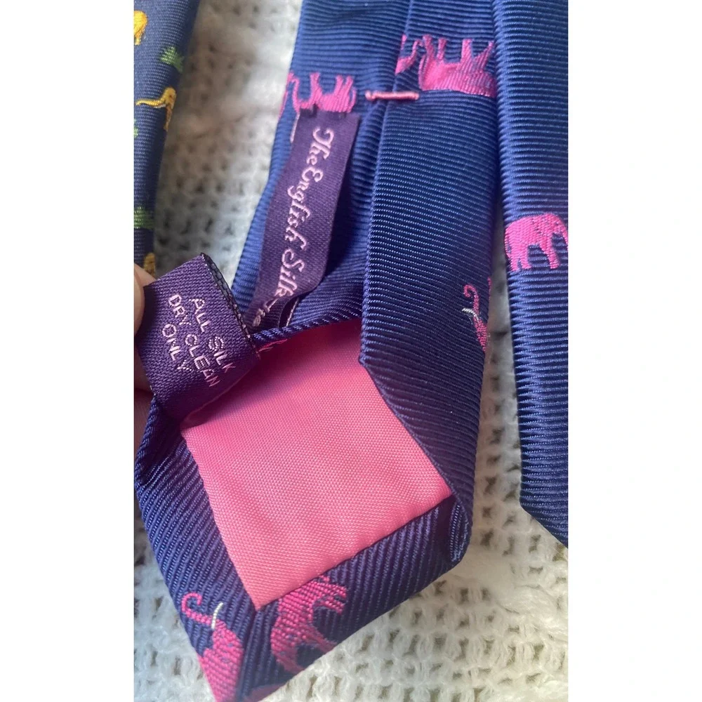 2 Silk Elephant Novelty‎ Ties English Silk Mitchelsons London Excellent Gift!